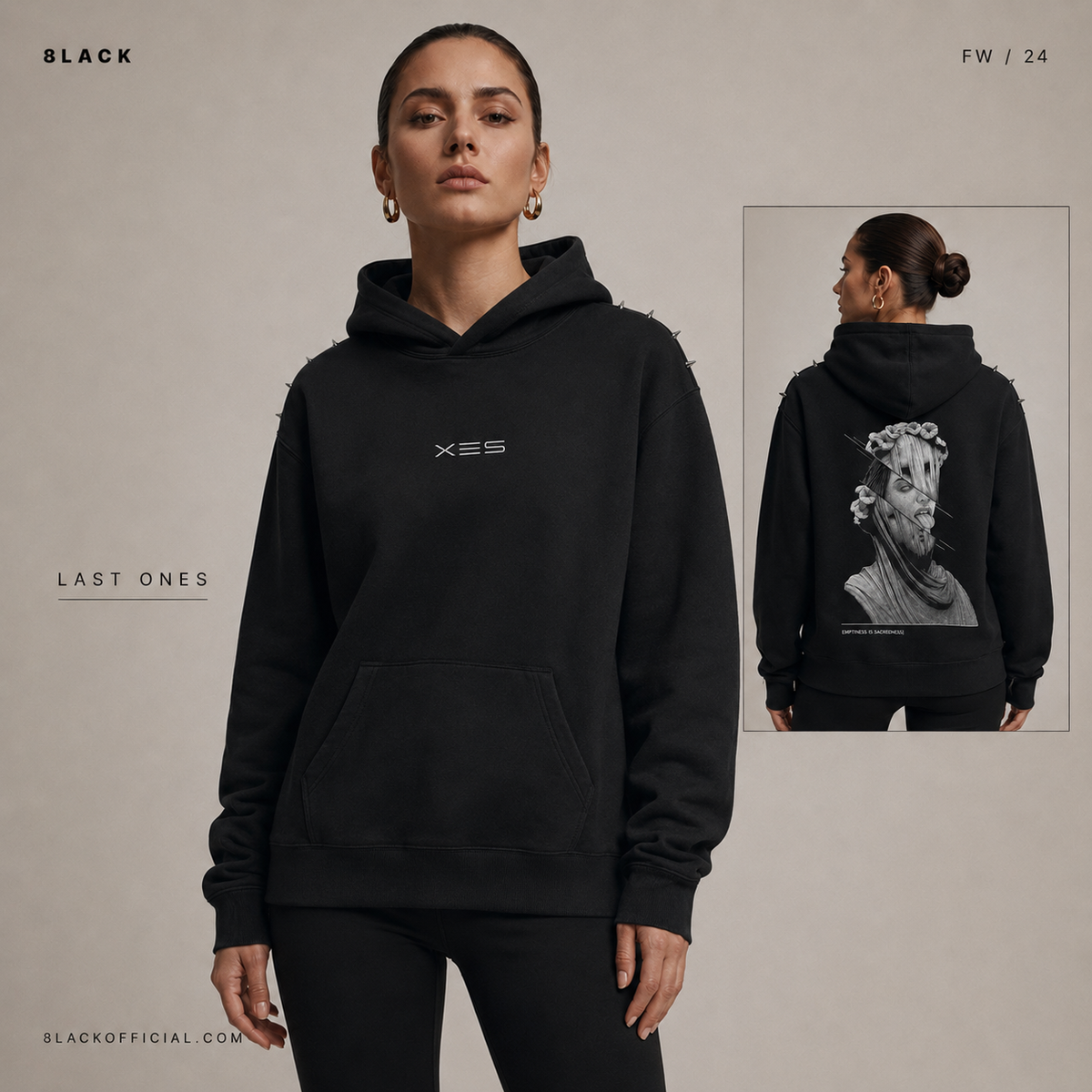 Beneath the  Veil Hoodie by XES