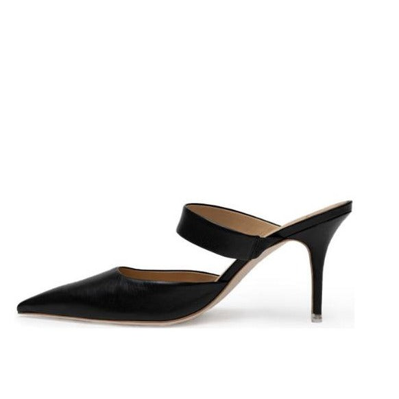 Aisha leather pumps by Black Suede Studio
